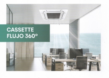 Aire Acondicionado Cassette Hisense con flujo 360°